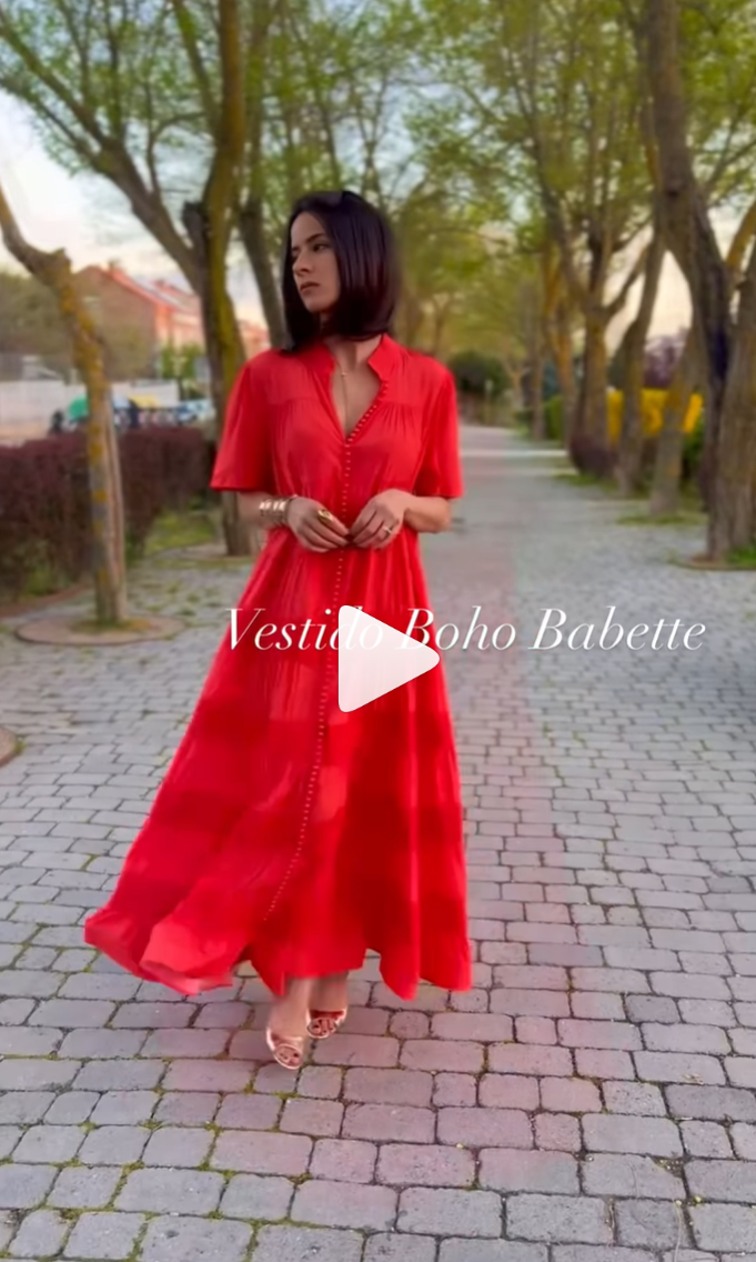 Vestido boho talla grande